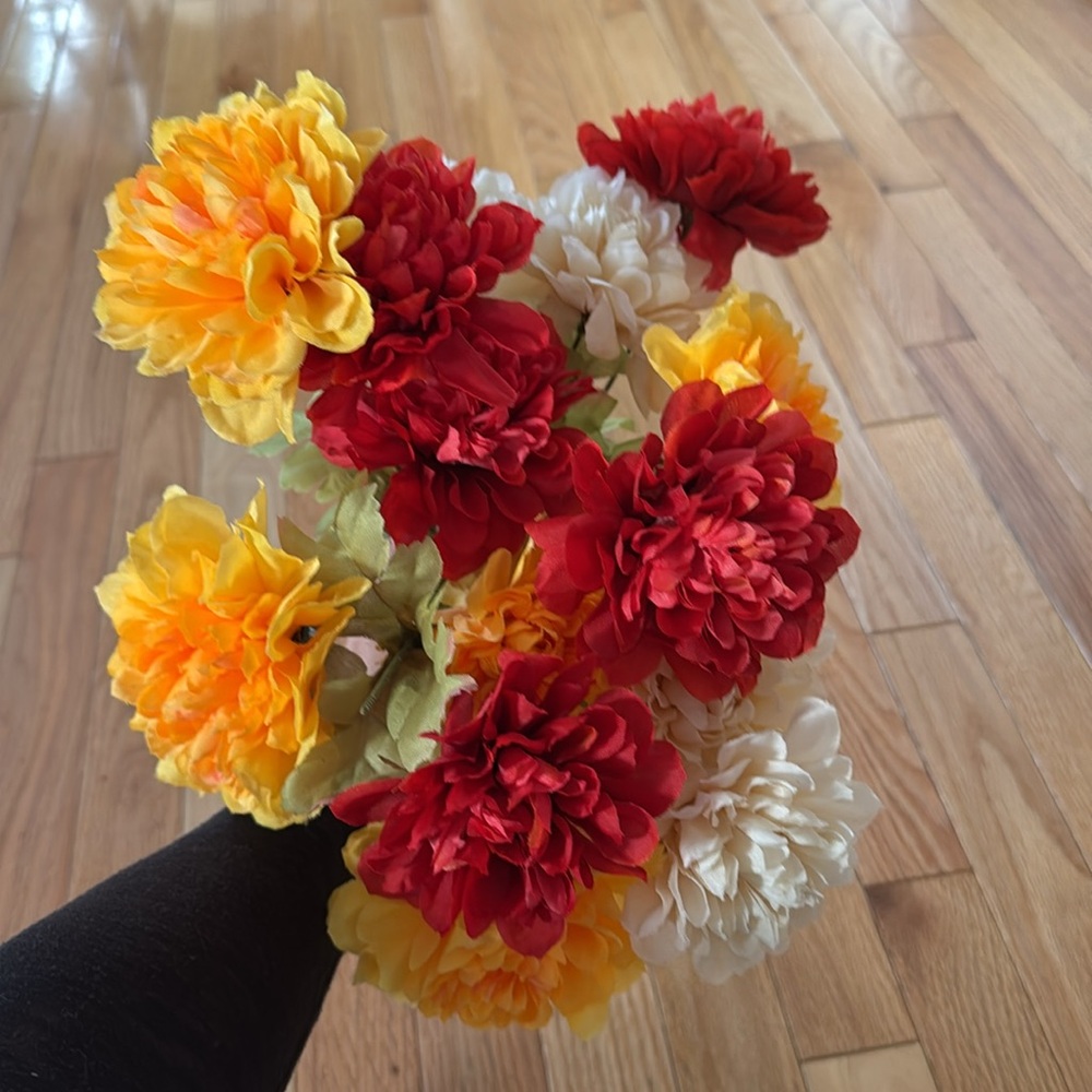 Fall faux flowers